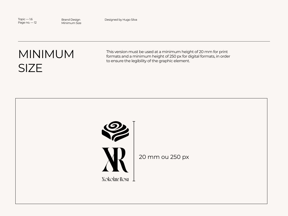 Xokolate Rosa brand guidelines — page 13 of 45