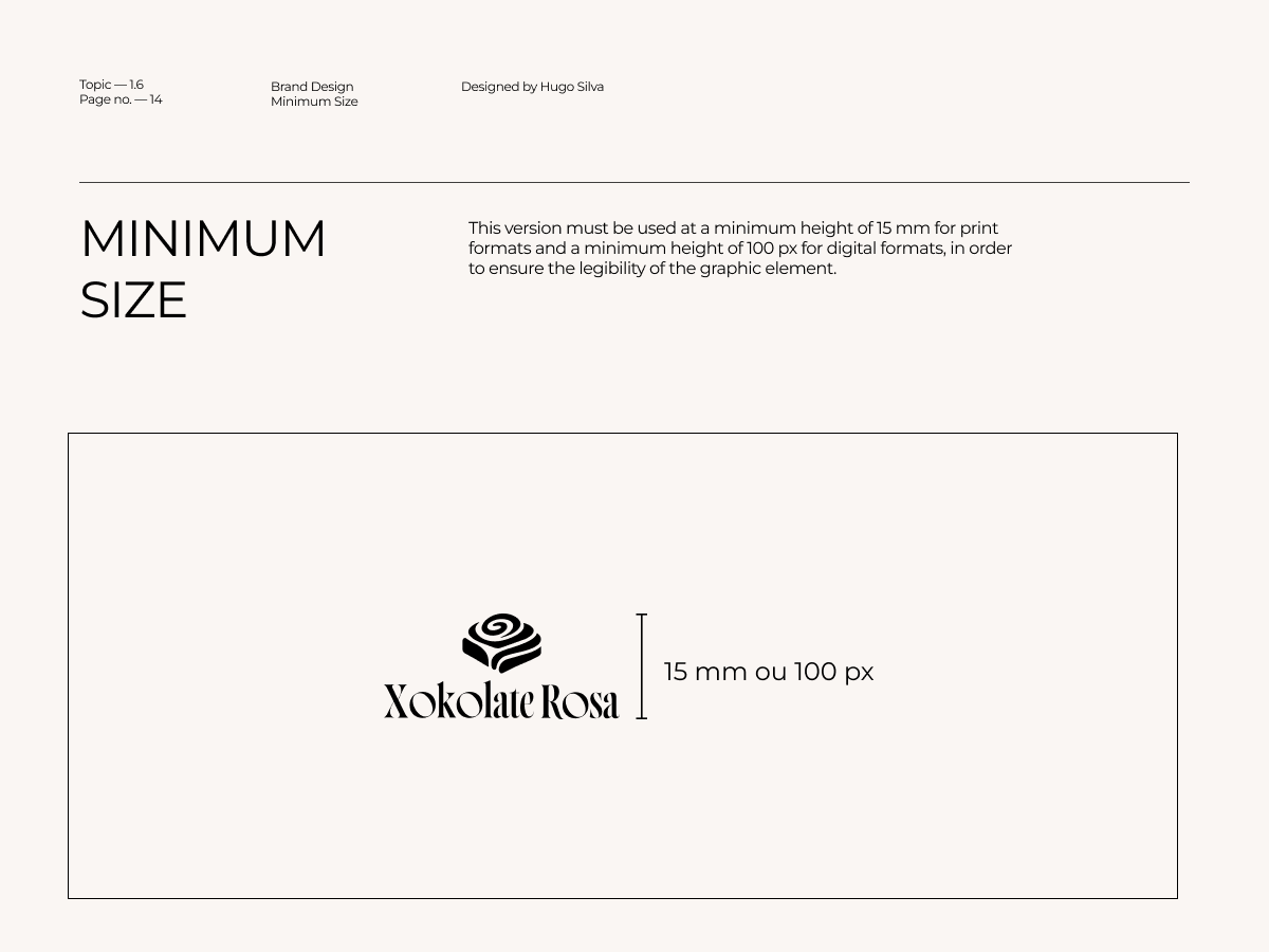 Xokolate Rosa brand guidelines — page 15 of 45