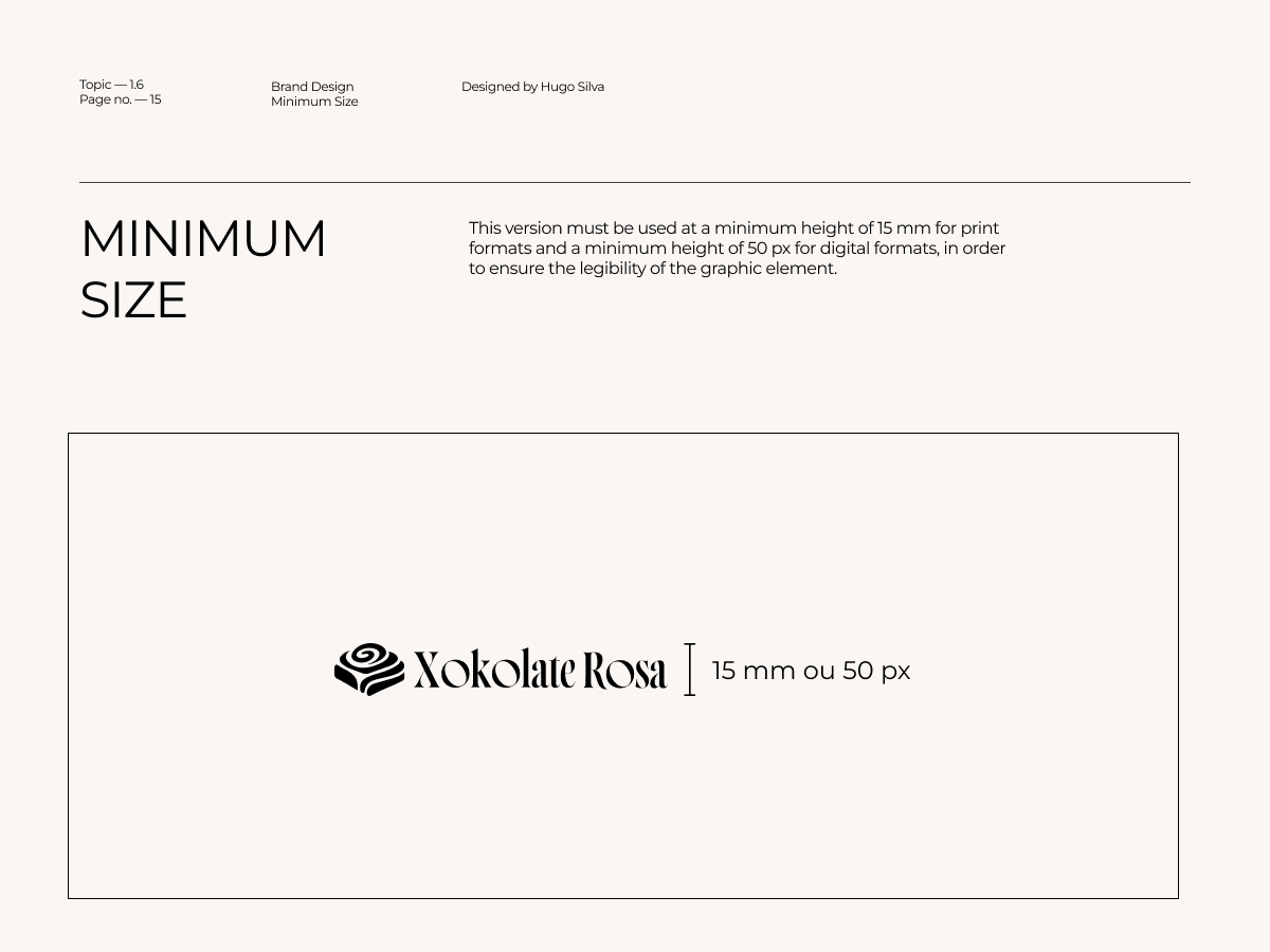 Xokolate Rosa brand guidelines — page 16 of 45