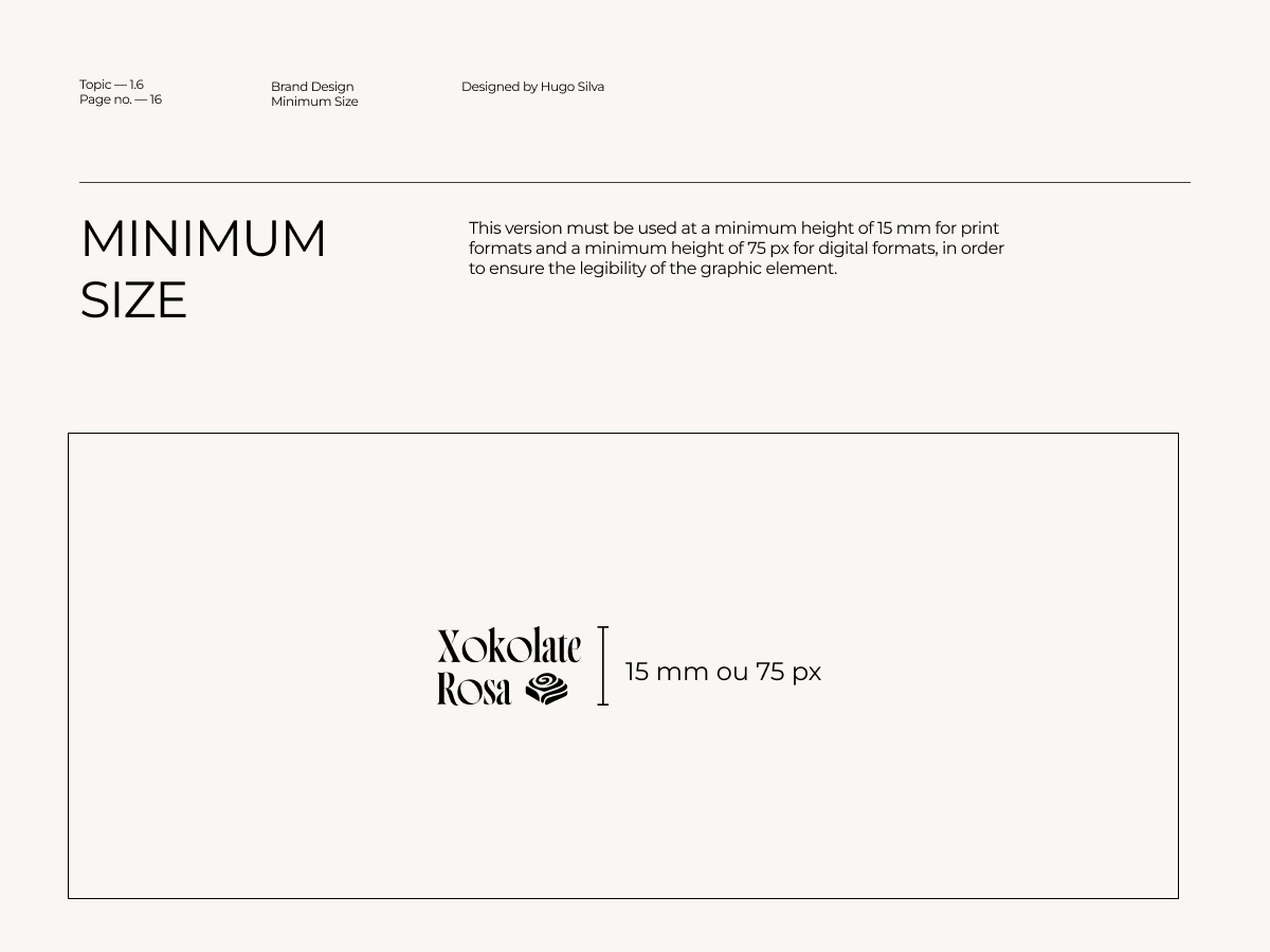 Xokolate Rosa brand guidelines — page 17 of 45
