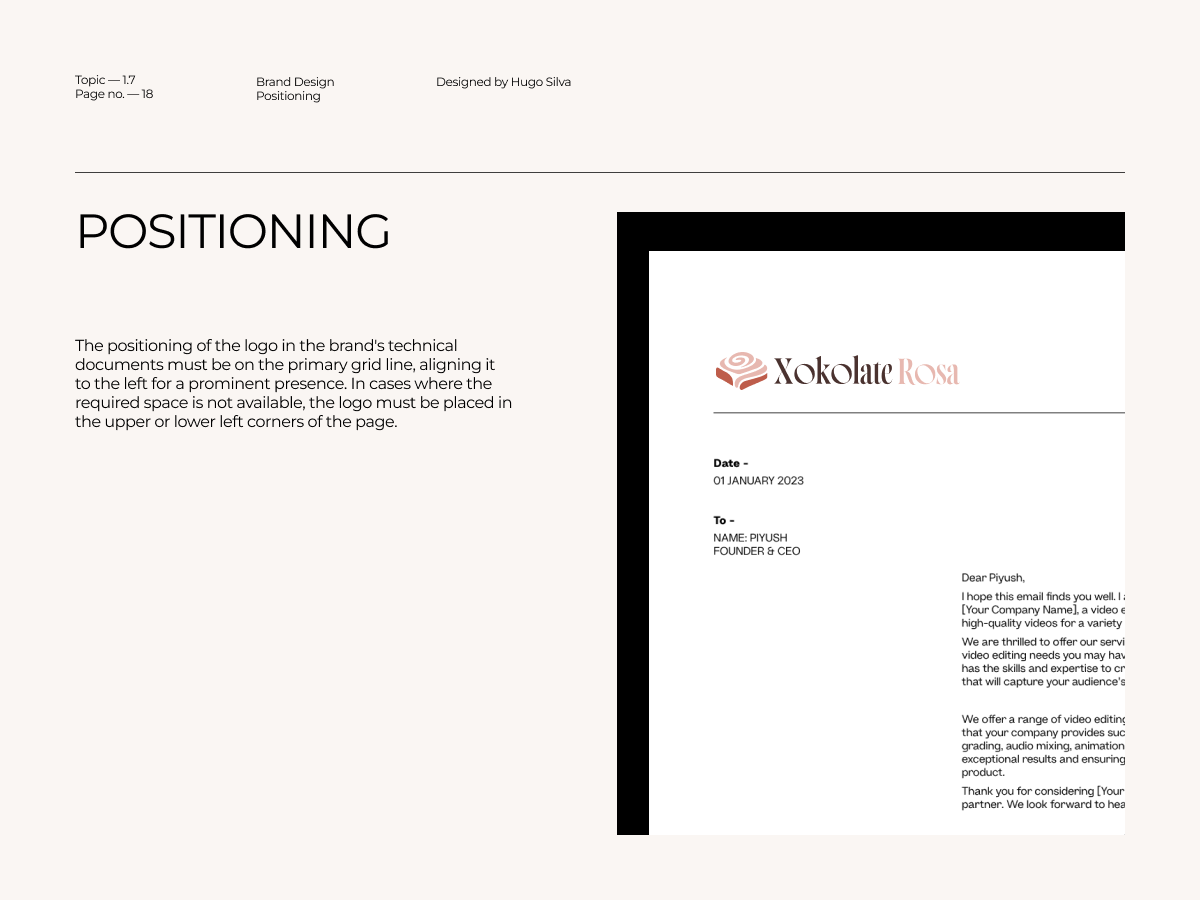 Xokolate Rosa brand guidelines — page 19 of 45
