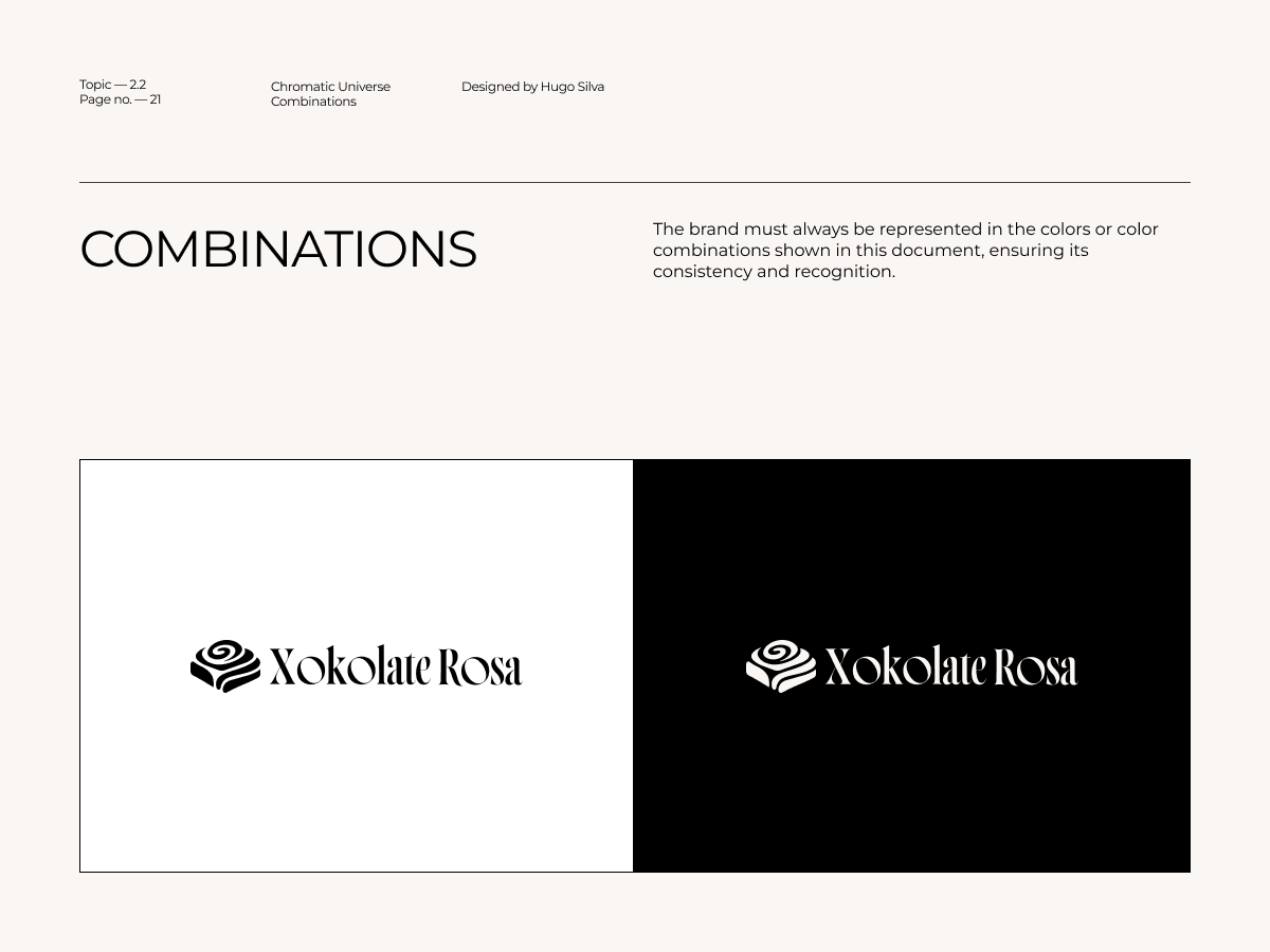 Xokolate Rosa brand guidelines — page 22 of 45