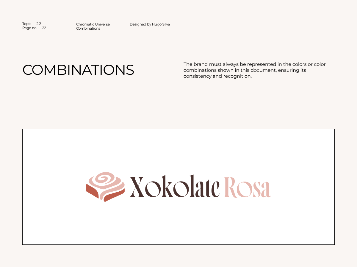 Xokolate Rosa brand guidelines — page 23 of 45