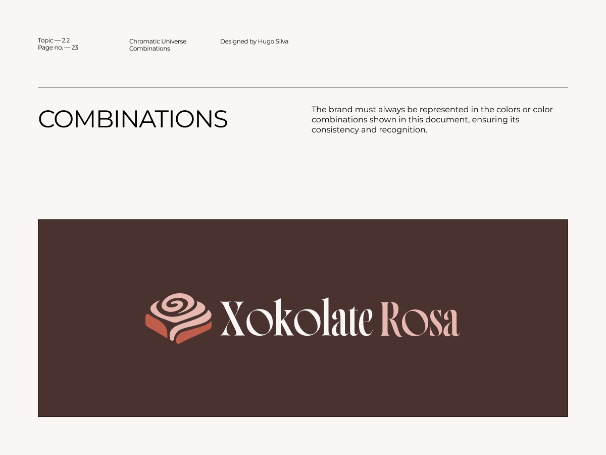 Xokolate Rosa brand guidelines — page 24 of 45