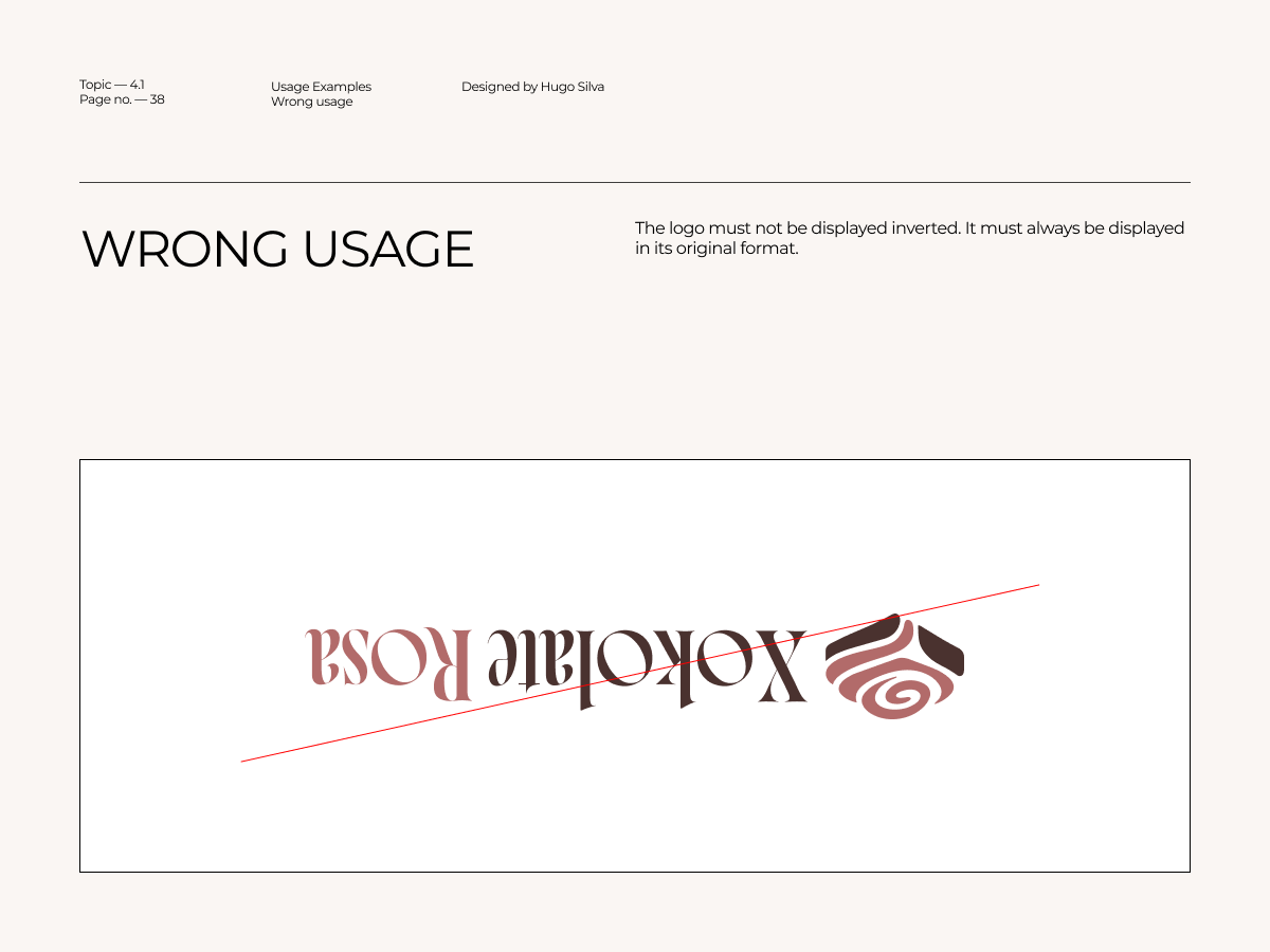 Xokolate Rosa brand guidelines — page 39 of 45