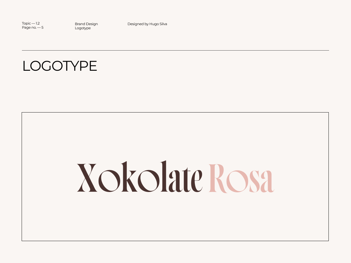 Xokolate Rosa brand guidelines — page 6 of 45