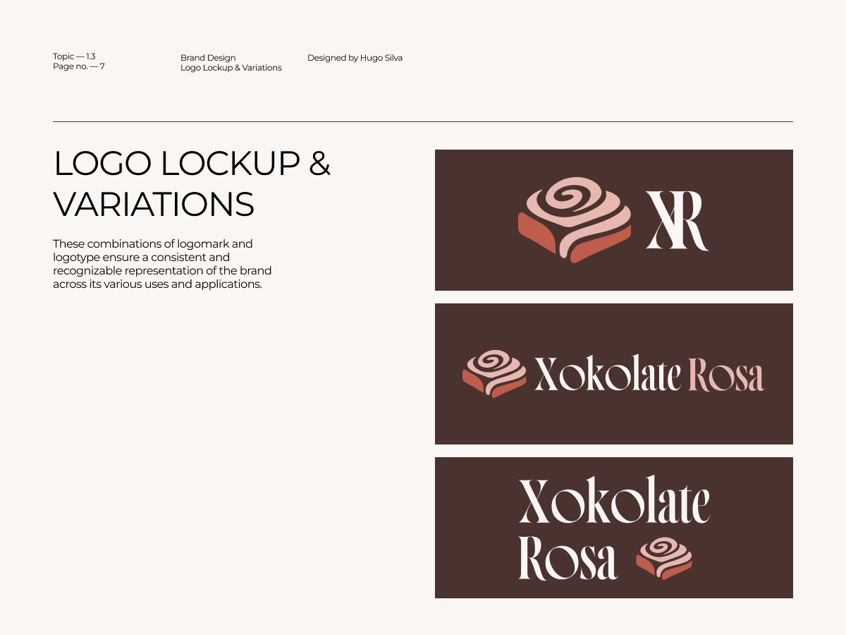 Xokolate Rosa brand guidelines — page 8 of 45